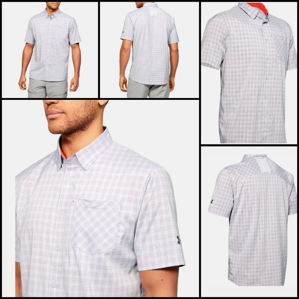 UA High Tide Plaid Short Sleeve